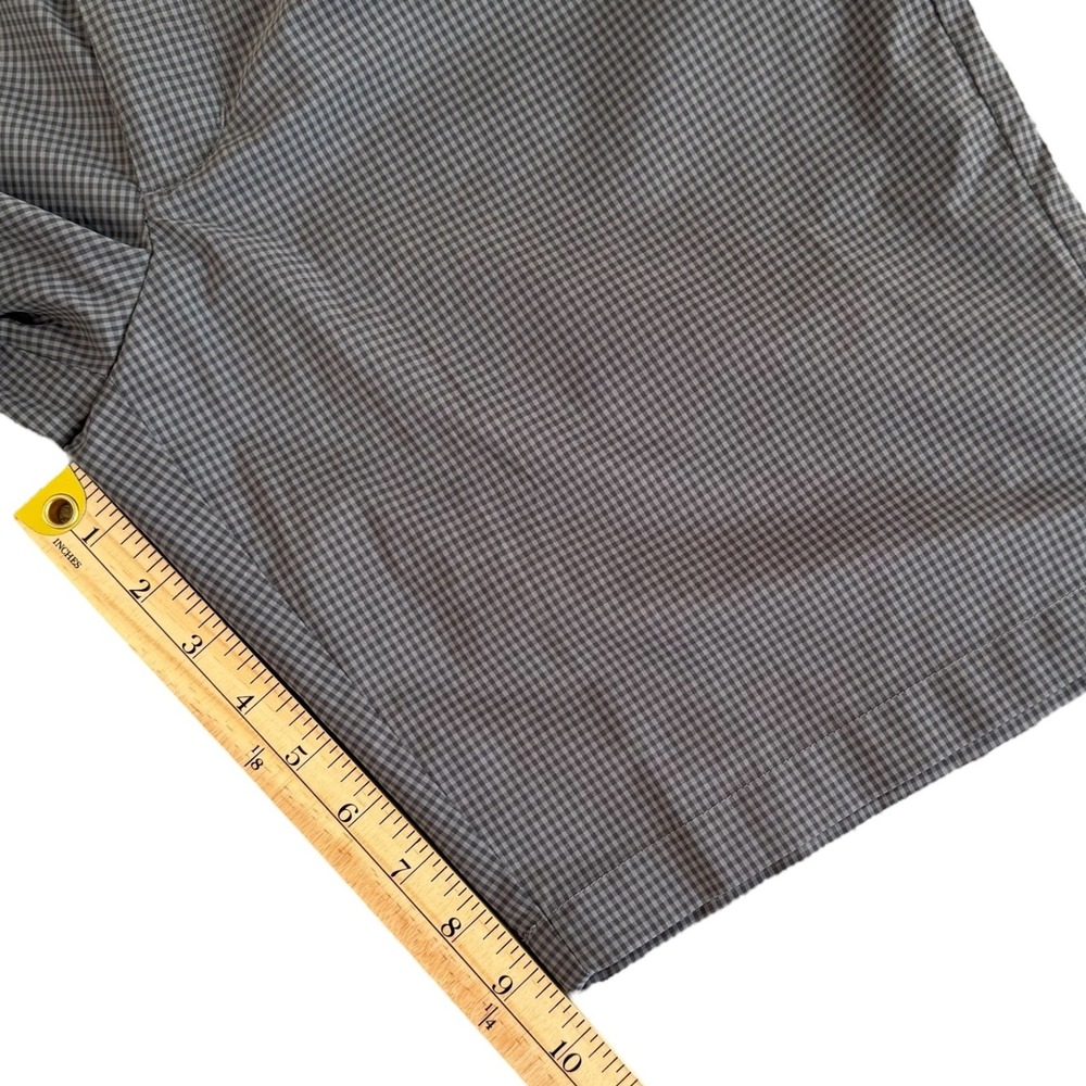 Ben Hogan 32x9.5 Gray Micro‎ Gingham Flat Front Men's Performance Golf Shorts - Picture 4 of 7